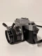 Yashica FX-2 SLR Film Camera + Lens + ES-14 Flash + Case Black Silver