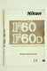 User Manual Nikon F60 F-60 D
