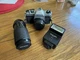 PENTAX K1000 Silver 35mm SLR Film Camera w/ SMC Pentax-M 50mm f/2 Lens