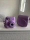 Fujifilm Instax Mini 7+ Instant Camera With Case- Lavender / Purple Working