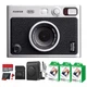 Fujifilm Instax Mini EVO Instant Film Camera (Black) with 60 Films + 32GB Card