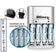 3100mAh 4AA BATTERY + 110-240V CHARGER FOR OLYMPUS FE-47