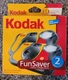 Kodak FunSaver Single Use Film Camera 2 PAK! NEW