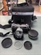 YASHICA Electro 35 GSN Rangefinder 35mm Film Camera w/ Two Lenses & Carry Case