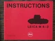 New Leica instructions book for M4-2 range finder 35mm film camera M6 M3