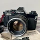 Canon AV-1 SLR 35mm Film Camera Black w/ Canon Lens FD 50mm F1.4! From Japan