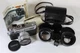 Yashica Electro 35 GSN Camera & Auxiliary Telephoto/Wide-Angle Lens Set AS-IS