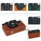 For Konica C35 AF2 Handmade Genuine Real Leather Half Camera Case Bag Cover