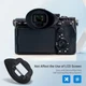 Rubber Eyecup Eyepiece for Sony A7 III II A7S II A7R IV III II A9 II as FDA-EP16
