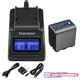 Kastar Battery LCD Fast Charger for Sony NP-QM91D Sony DCR-PC115 DCR-PC6 DSC-S75