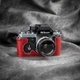 For Nikon F2 F2A F2AS F2S Handmade Real Leather Half Camera Case Bag Cover Red