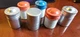 VINTAGE Lot of 6 Kodak 35mm Film Embossed Container Metal Tin Canister