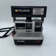 Polaroid Sun 600 LMS Film Camera  Strap Black/Silver VtG Instant Camera Untested