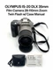 Olympus IS-20 DLX 35mm Film Camera 28-110mm Zoom Twin Flash w/ Case Manual
