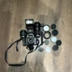 Minolta 7000 Maxxum SLR Camera Black with Lenses, Flash, Accessories