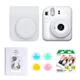 Fujifilm Instax Mini 12 Instant Film Camera, Clay White Bundle with Instax Mini