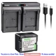 Kastar Battery Dual Charger for Panasonic CGR-DU14 CGA-DU14 PV-GS150 PV-GS180