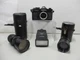 Yashica TL Electro SLR 35mm SLR Film Camera w/2 Lenses, Flash & Carry Bag