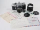 MINOLTA SR-1 OUTFIT, 55/1.8 AND 100/3.5 WITH PAPERS AND PROBLEMS/220713