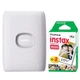 FUJIFILM INSTAX MINI LINK 2 Smartphone Printer Clay White + 20 Film Sheets
