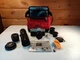 Mamiya/Sekor DSX 500 Camera w/ Lot Of Lenses , Manual,Not Tested Sold As Is