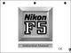 Nikon F5 User Manual Guide Instruction Operator Manual