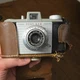 Kodak Pony 828 Vintage Silver Black Film Camera with Original Leather Case