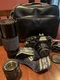 RICOH XR-2s 35mm film SLR camera W/28, 55, & Vivitar 70-210mm Lenses -Bag, Strap