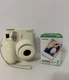 Fujifilm Instax White Ivory Beige Mini 7S Instant Film Camera & Film Works!