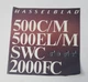 Vintage Hasselblad Camera Equipment Brochure FOR 500C/M, 500EL/M, SWC, 2000FC