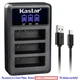 Kastar Battery LCD Triple Charger for Xiaomi YI AZ16-1 AZ16-2 & Xiaomi YI 360 VR