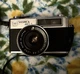 Yashica MG-1 Rangefinder 35mm Film Camera with 45mm Lens Untested MG-Lite Flash.
