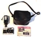 Vintage Camera Yashica 35-ME w/ Pro 50 DX Flash, Case & Owners Manual