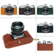 For Canon AV-1 Handmade Genuine Real Leather Half Camera Case Bag Cover