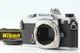 First Model [MINT w/ Strap] Nikon FM Silver 35mm SLR Film Camera Body From JAPAN