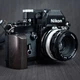 Wood L Hand Grip Handle For Nikon F2 F2A F2AS Camera w/Aluminum Alloy Baseplate