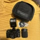 Sears KS Super II SR2000 50mm Film Camera With Case, Flash & Lens