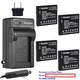 Kastar Battery Travel Charger for Panasonic DMW-BCK7E & Panasonic Lumix DMC-FH25