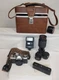 Minolta XG-1 35mm Film Camera w. MD Rokkor X, Zoom Lens Accessories Case TESTED 