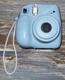 Fujifilm Instax Mini 7+ Plus Instant Camera Light Blue Tested Working
