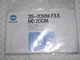 ORIGINAL INSTRUCTION MANUAL FOR MINOLTA 35-70MM F3.5 MD ZOOM LENS