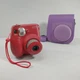 FujiFilm Instax Mini 7S Brick Red Instant Camera With Purple Camera Case Tested 