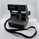 Polaroid Sun 600 LMS Vintage Instant Film Camera with Strap Black and Silver