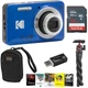 Kodak PIXPRO FZ55 Friendly Zoom Digital Camera, Blue, With SD Card, Camera Bag,
