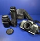 VTG Minolta XG-1 35mm Film Camera Lot &ndash; 3 Lenses, Tele-Conv, Winder & More