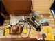 Vtg Kodak Pony 828 Camera w/Flash, Bulbs, Paperwork, Lens, Hinson Bag & More