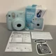 FUJIFILM Instax Mini 9 Ice Blue Instant Film Camera In Box W 9 Photos WORKS
