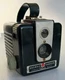 Kodak Brownie Hawkeye Camera Brown Bakelite Body Flash Model Vintage Untested 