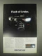 1990 Olympus AZ-200 Super Zoom Camera Ad - Flash of genius