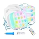 Purheme Rechargeable Submersible Pool Lights with Remote, Waterproof Underwat...